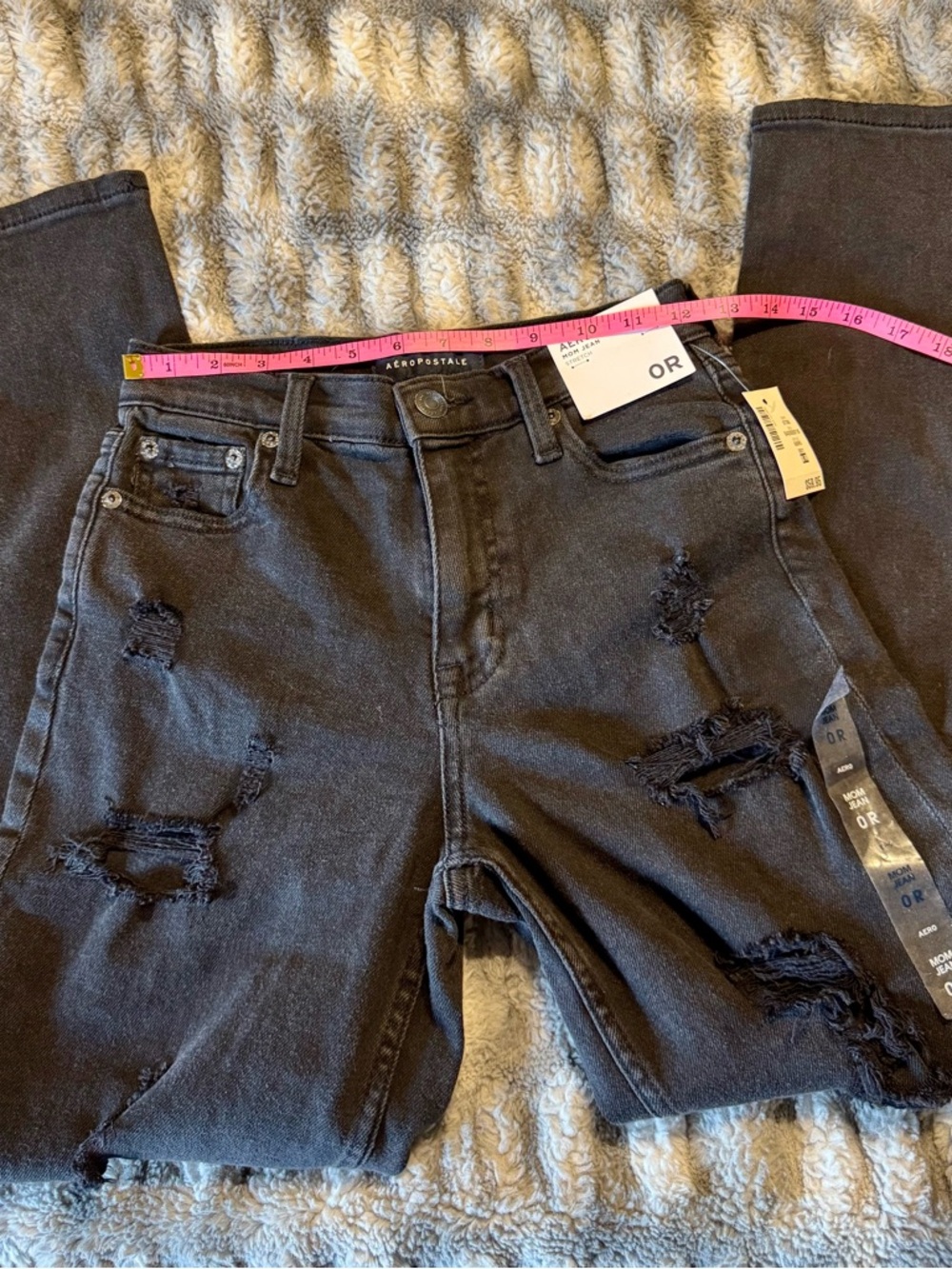 Aero High-Rise Mom Jeans Size 0R - Picture 6 of 8